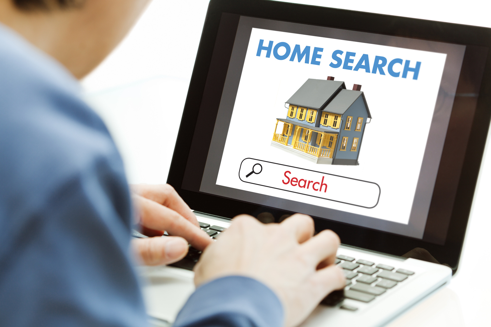 Computer Online Internet Home Searching, House Hunting for Real Estate